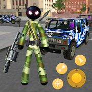 Army Commando Stickman Rope Hero Survival v 1.1 hack mod apk (Coin / Gems)