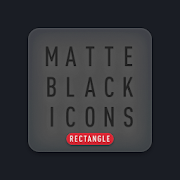 Matte Black Icon Pack v 5.5 APK Paid