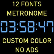 Simple Big Digital Clock with Metronome 1.16 APK
